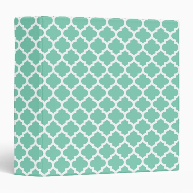 Quatrefoil Lattice Trellis Pattern Any Colour Binder (Front/Spine)