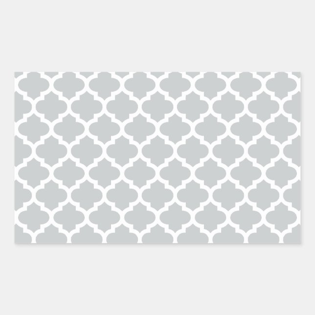 Quatrefoil Lattice Trellis Pattern Any Colour Sticker (Front)