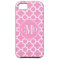 Quatrefoil Light Pink and White Pattern Monogram