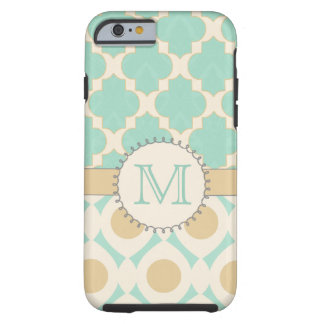 Quatrefoil Monogram Mally Mac Tough iPhone 6 Case