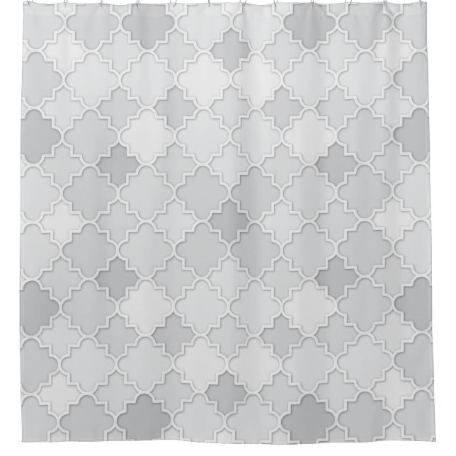 Quatrefoil Motif in Shades of Grey (Front)