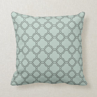 Quatrefoil Palladian Bleu Coussin décoratif