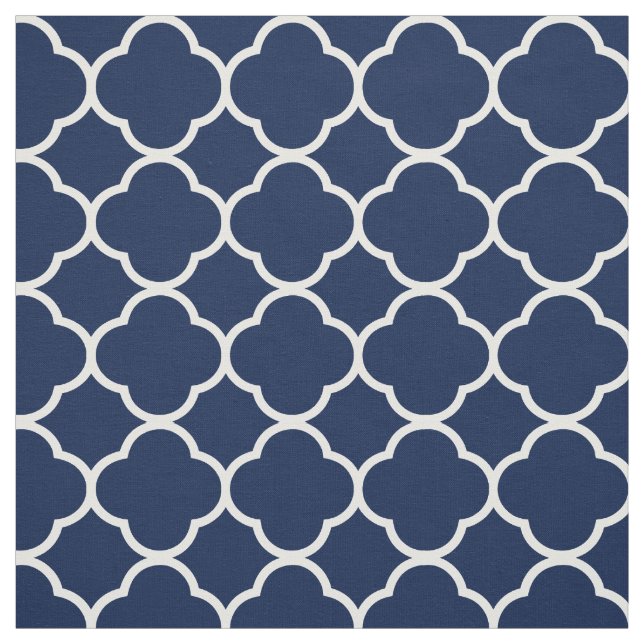 Quatrefoil Pattern Custom Fabric (Swatch)