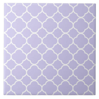 Quatrefoil Pattern Lavender Tile