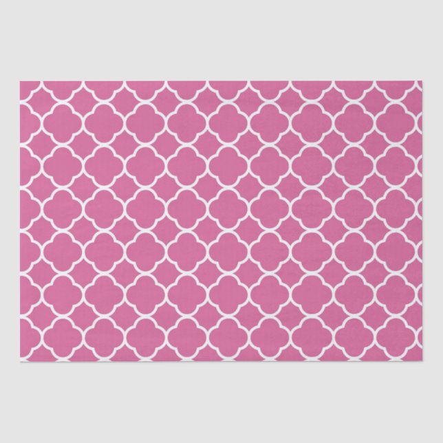 Quatrefoil pattern  tissue paper (Front)