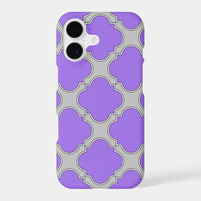 Quatrefoil violet et gris (Verso)