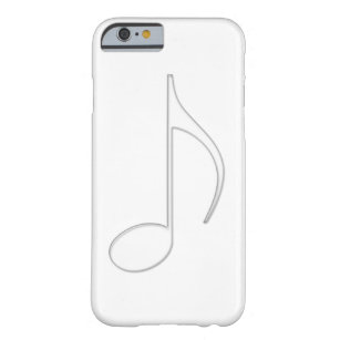 Quaver music note glass illustration barely there iPhone 6 case