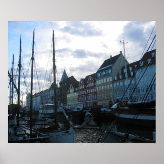 Quay in Copenhagen Poster