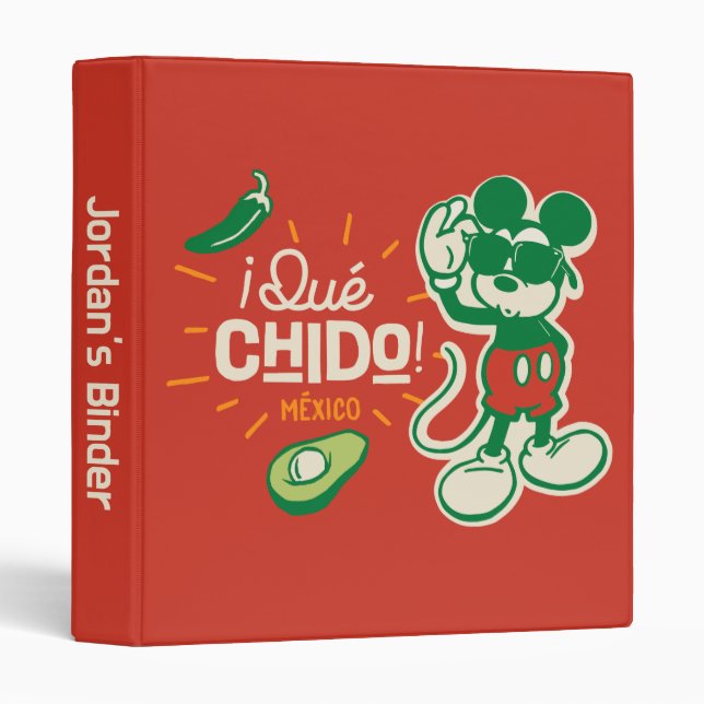 ¡Qué chido! "So Cool" Mickey Mouse Binder (Front/Spine)
