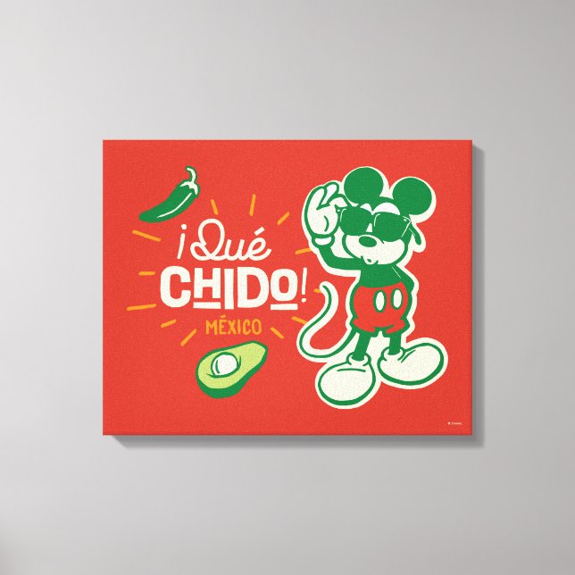 ¡Qué chido! "So Cool" Mickey Mouse Canvas Print (Front)