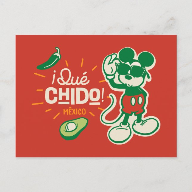 ¡Qué chido! "So Cool" Mickey Mouse Postcard (Front)
