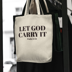 "Que Dieu le porte" Bible chrétienne Verse Sac fou