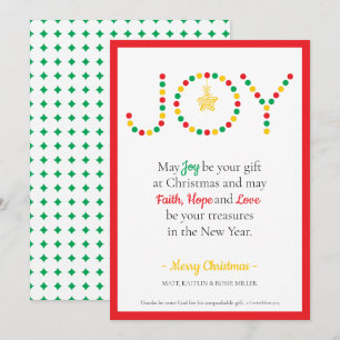 Que Joie Soit Votre Carte Cadeau De Noël