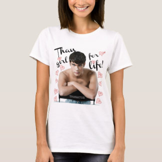 Que la fille pour le T-shirt de la vie