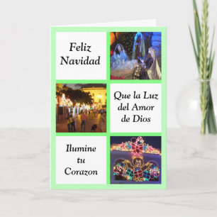 Que la luz del amor de Dios Ilumine tu corazon Holiday Card