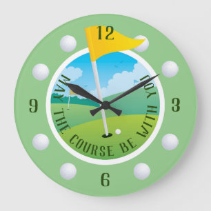 Que Le Cours Soit Avec Vous Acrylique Horloge Mur