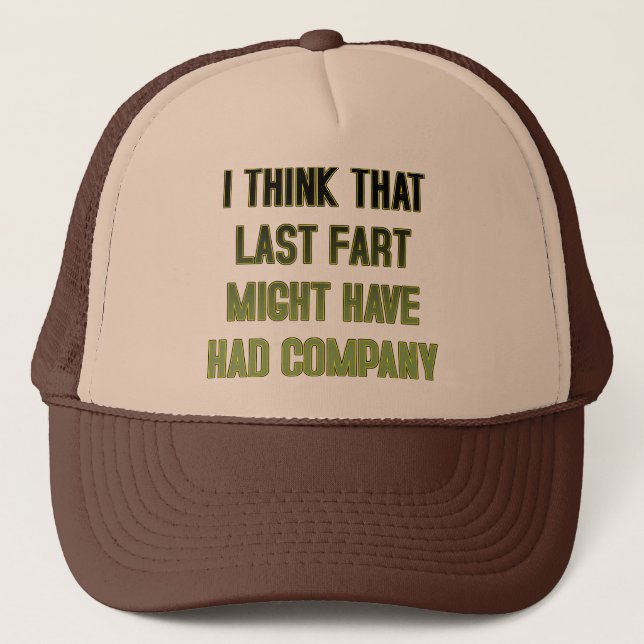 Que le pet de bout a eu le casquette drôle de (Devant)