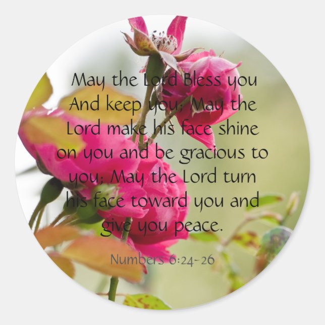 Que Le Seigneur Vous Bénisse Sticker (Devant)