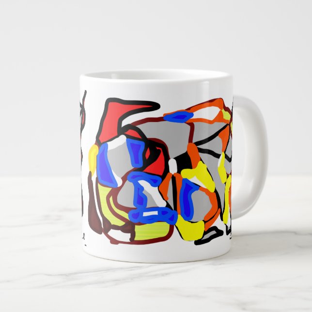 Que Mondo Mug by NYC Digital Artist Jacob Keum (Front Right)