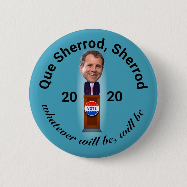 Que Sherrod, Sherrod 2 Inch Round Button (Front)