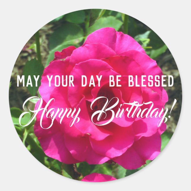 Que Votre Jour Soit Heureux Sticker Anniversaire (Devant)