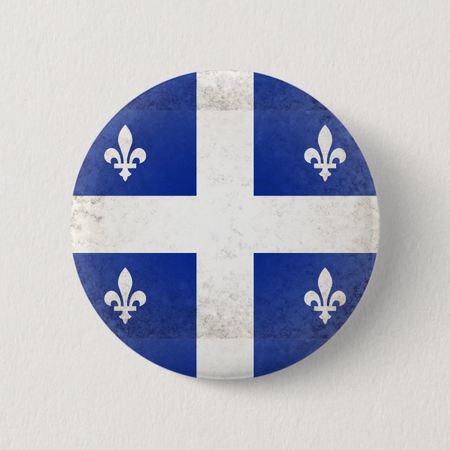 Quebec 2 Inch Round Button (Front)