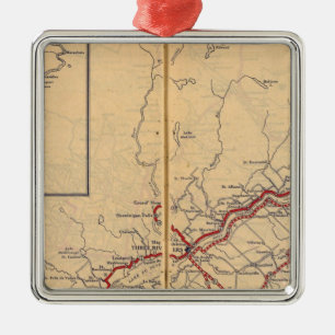 Quebec 4 metal ornament