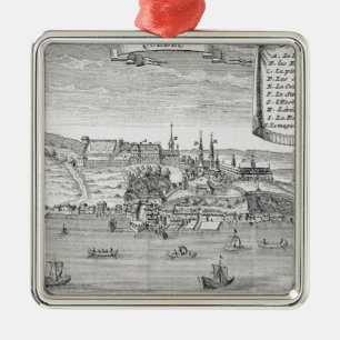 Quebec, after La Potherie Metal Ornament