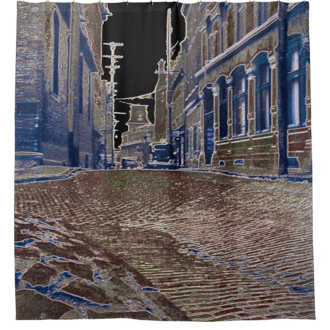 Quebec Canada 1930's Art Photograph Street scene (Front)