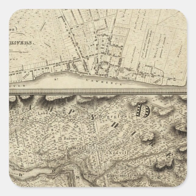 Quebec, Canada 6 Square Sticker (Front)