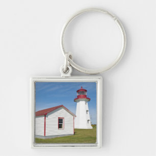 Quebec, Canada. Cap D'Espoir Lighthouse. Keychain