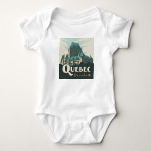 Quebec Canada   Château Frontenac Baby Bodysuit
