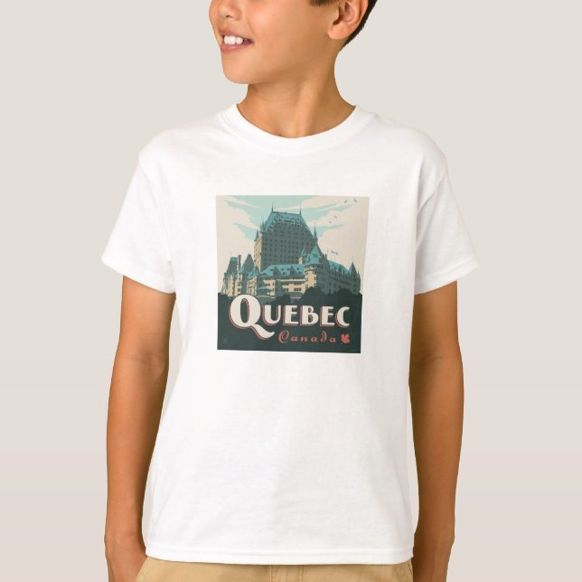 Quebec Canada | Château Frontenac T-Shirt (Front)