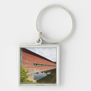 Quebec, Canada. Galipeault covered bridge in Keychain