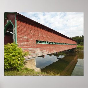 Quebec, Canada. Galipeault covered bridge in Poster