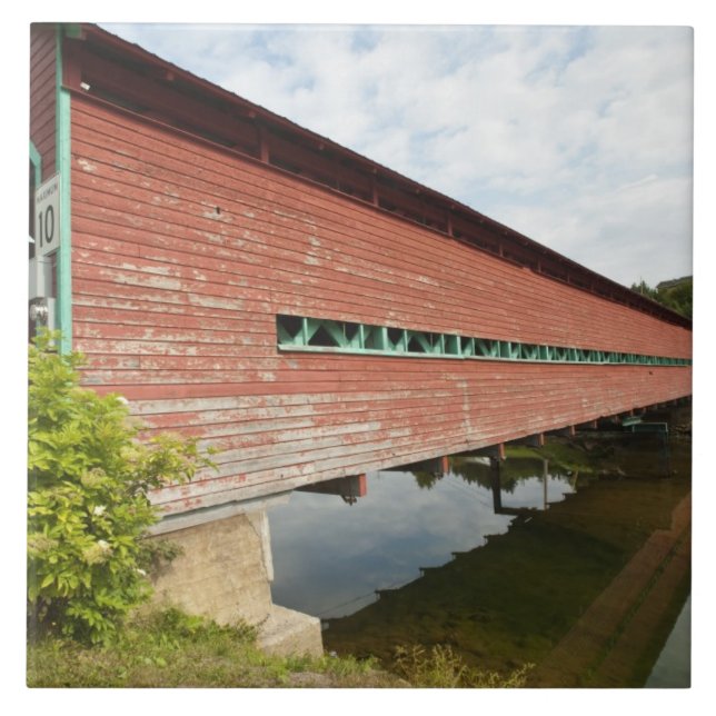 Quebec, Canada. Galipeault covered bridge in Tile (Front)