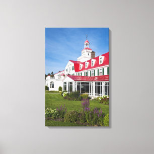 Quebec, Canada. Historic Hotel Tadoussac, 2 Canvas Print