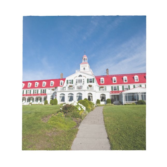 Quebec, Canada. Historic Hotel Tadoussac, Notepad (Front)