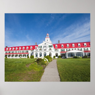 Quebec, Canada. Historic Hotel Tadoussac, Poster