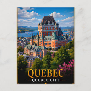 📍 Quebec Canada Travel Keepsake For City Travelle Postcard