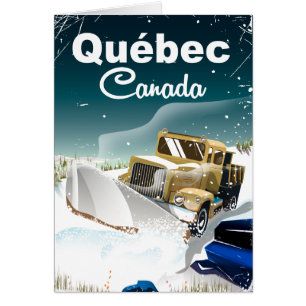 Québec Canada vintage travel poster
