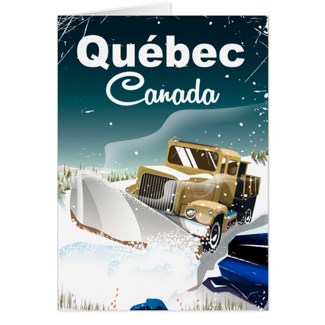 Québec Canada vintage travel poster (Front)