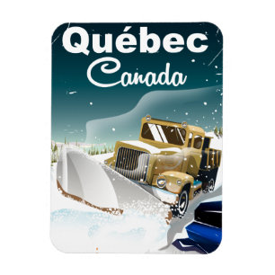 Québec Canada vintage travel poster Magnet