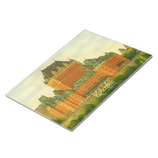 Quebec Canada Vintage Watercolor Travel Notepad