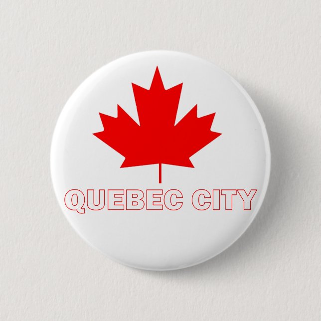 Quebec City 2 Inch Round Button (Front)