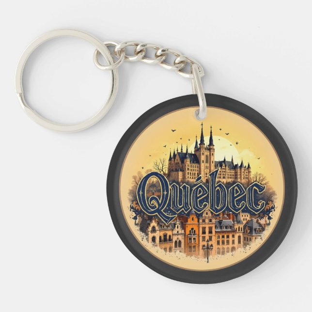 Quebec City Canada Keychain (Front)