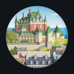 Quebec City  Canada Magnet<br><div class="desc">Quebec City Retro Canada</div>