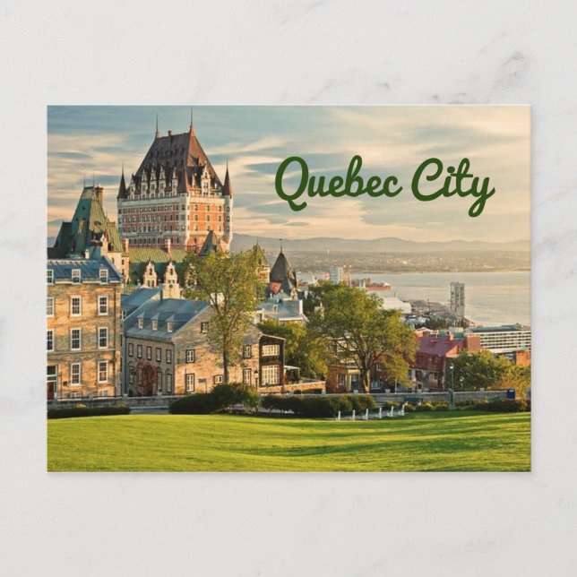 Quebec City Canada stylized Postcard (Front)