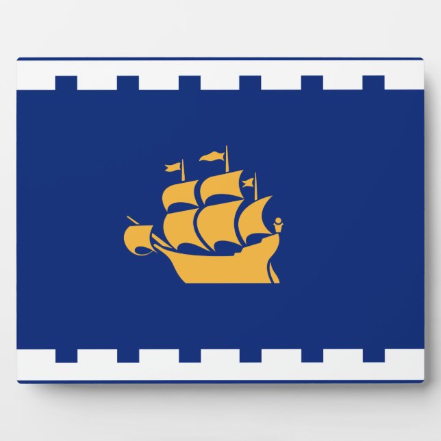 Quebec City Flag Plaque (Front)