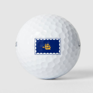 Quebec City Flag (Québec, Canada) Golf Balls